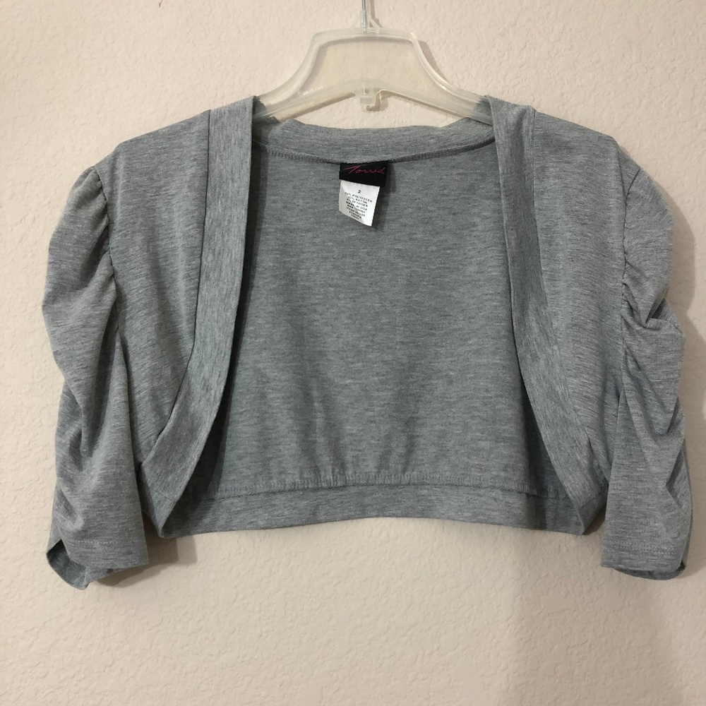 Torrid Gray Bolero